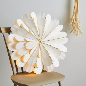 Markslöjd 705309 - Božićna dekoracija MARIGOLD 1xE14/25W/230V prečnik 60 cm bela