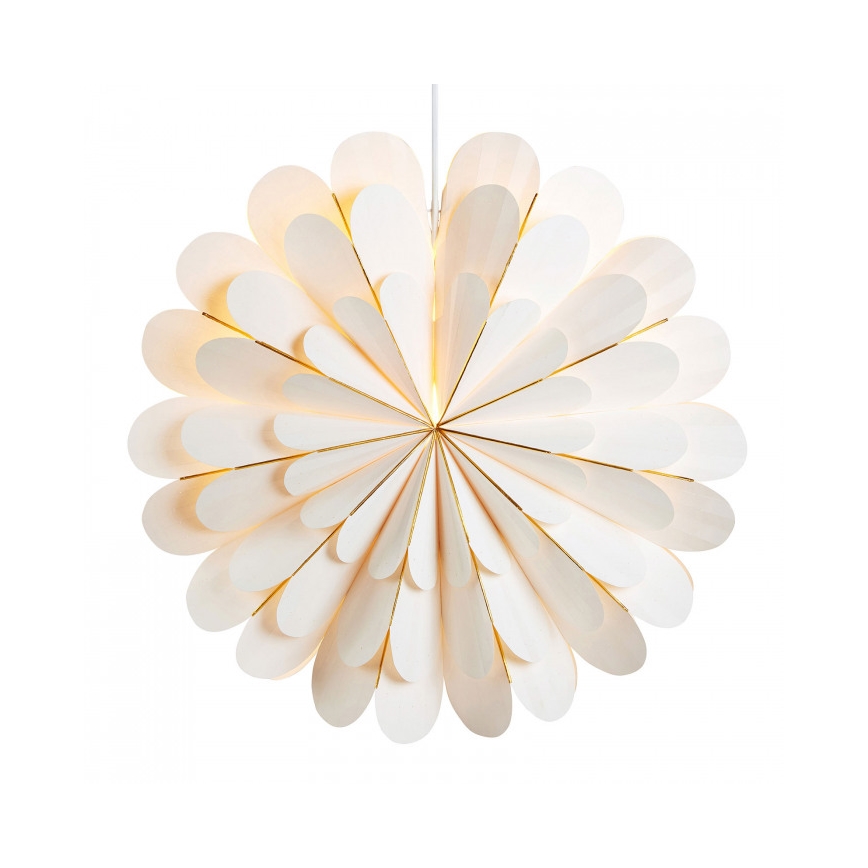 Markslöjd 705309 - Božićna dekoracija MARIGOLD 1xE14/25W/230V prečnik 60 cm bela