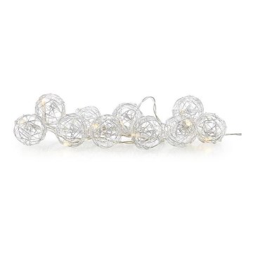 Markslöjd 705442 - LED dekorativni lanac ZOO 10xLED/2xAA 1,6m topla bela