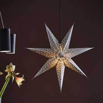 Markslöjd 705788 - Božićna dekoracija GLITTER 1xE14/25W/230V prečnik 75 cm srebrna