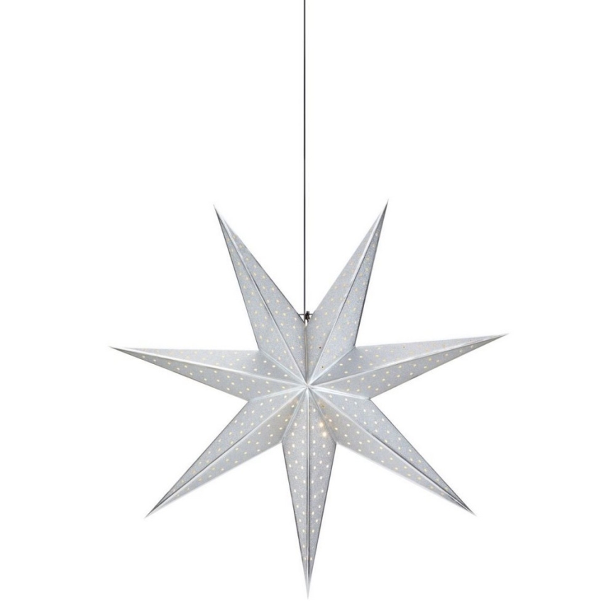 Markslöjd 705788 - Božićna dekoracija GLITTER 1xE14/25W/230V prečnik 75 cm srebrna