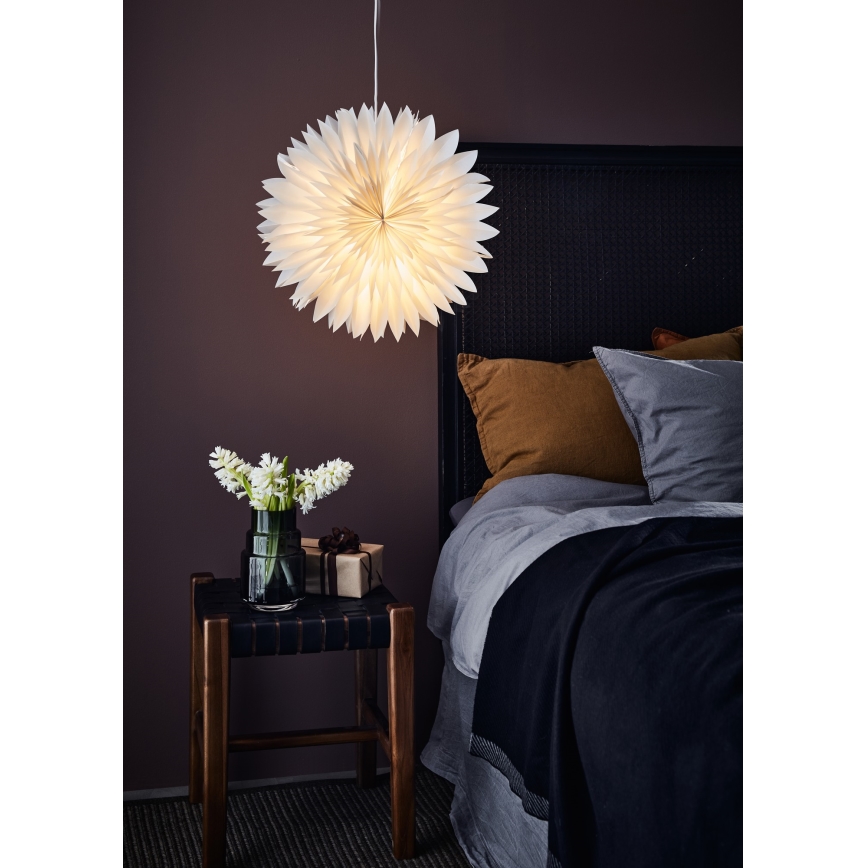 Markslöjd 705843 - Božićna dekoracija SOLINA 1xE14/25W/230V prečnik 45 cm bela