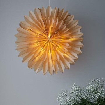 Markslöjd 705916 - Božićna dekoracija SOLINA 1xE14/25W/230V, prečnika 58 cm, bela