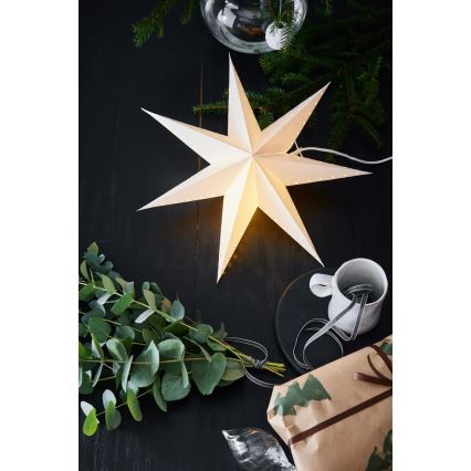 Markslöjd 705926 - Božićna dekoracija LIVELY 1xE14/6W/230V, prečnik 45 cm, bela