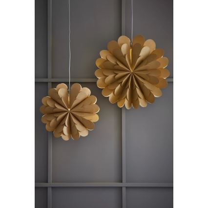 Markslöjd 705949 - Božićna dekoracija MARAVILLA 1xE14/25W/230V prečnik 60 cm zlatna