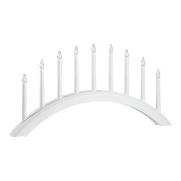 Markslöjd 705954 - Božićni svećnjak AVENTO 9xE10/3W/230V beo