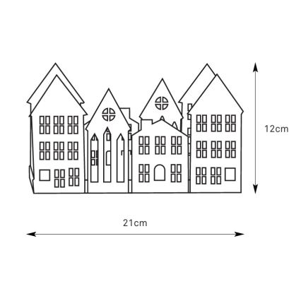 Markslöjd 706365 - LED Božićni svećnjak YORK 3xLED/0,1W/1xCR2032 siva