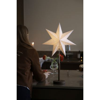 Markslöjd 706493 - LED Punjiva božićna dekoracija NOELLA LED/0,5W/3,7V 2000 mAh braon/bela
