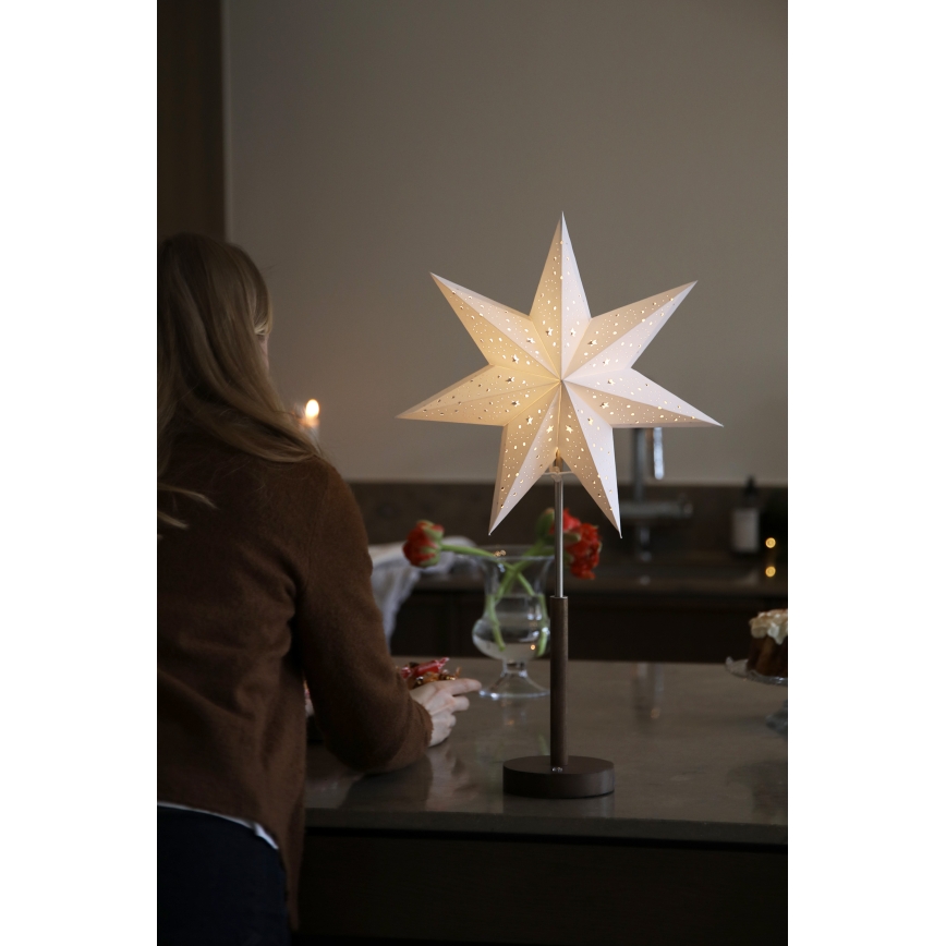 Markslöjd 706493 - LED Punjiva božićna dekoracija NOELLA LED/0,5W/3,7V 2000 mAh braon/bela