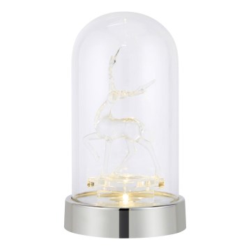 Markslöjd 706528 - LED Božićna dekoracija ISLA LED/0,06W/3xAA sjajni hrom/sob