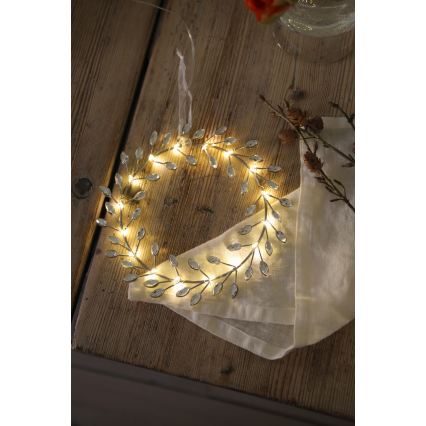 Markslöjd 706557 - LED Božićna dekoracija ARIA LED/3,12W/2xAA srebrna