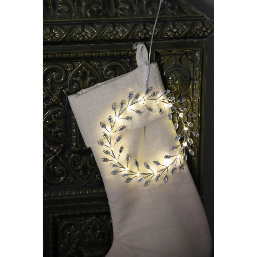 Markslöjd 706557 - LED Božićna dekoracija ARIA LED/3,12W/2xAA srebrna