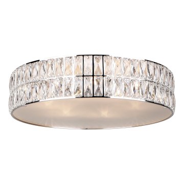 MAXLIGHT C0122 - Plafonska svetiljka DIAMANTE 6xG9/42W/230V prečnik 46 cm sjajni hrom