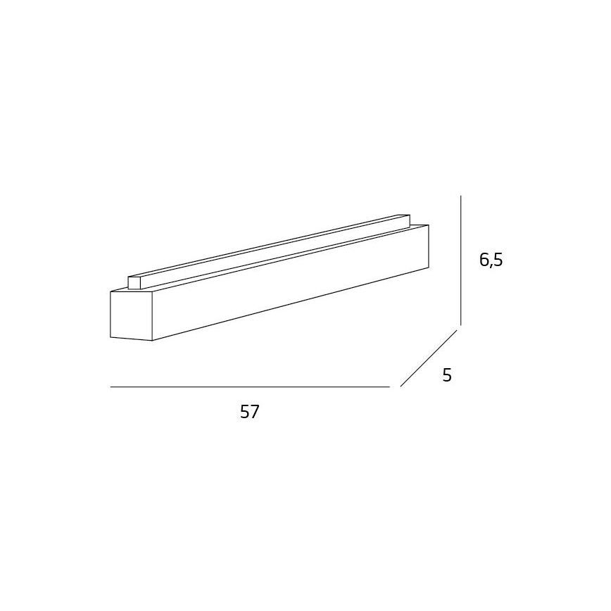 MAXLIGHT C0124 - LED plafonsko svetlo LINEAR LED/18W/230V 57 cm belo