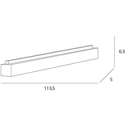 MAXLIGHT C0125 - LED stropno svetlo LINEAR LED/36W/230V 113,5 cm belo
