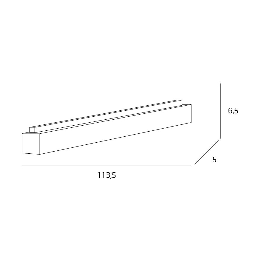 MAXLIGHT C0125 - LED stropno svetlo LINEAR LED/36W/230V 113,5 cm belo