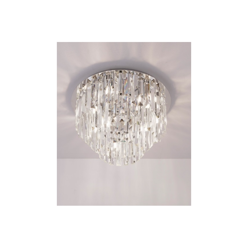 MAXLIGHT C0136 - Plafonsko svetlo MONACO, 9xG9/40W/230V, prečnik 42 cm, sjajni hrom