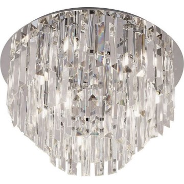 MAXLIGHT C0137 - Plafonska svetiljka MONACO 15xG9/40W/230V prečnika 60 cm sjajni hrom