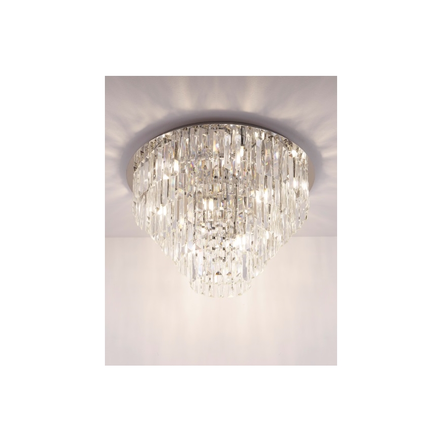 MAXLIGHT C0137 - Plafonska svetiljka MONACO 15xG9/40W/230V prečnika 60 cm sjajni hrom