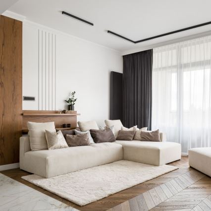 MAXLIGHT C0190D - LED prigušiva plafonska svetiljka LINEAR LED/18W/230V 57 cm crna