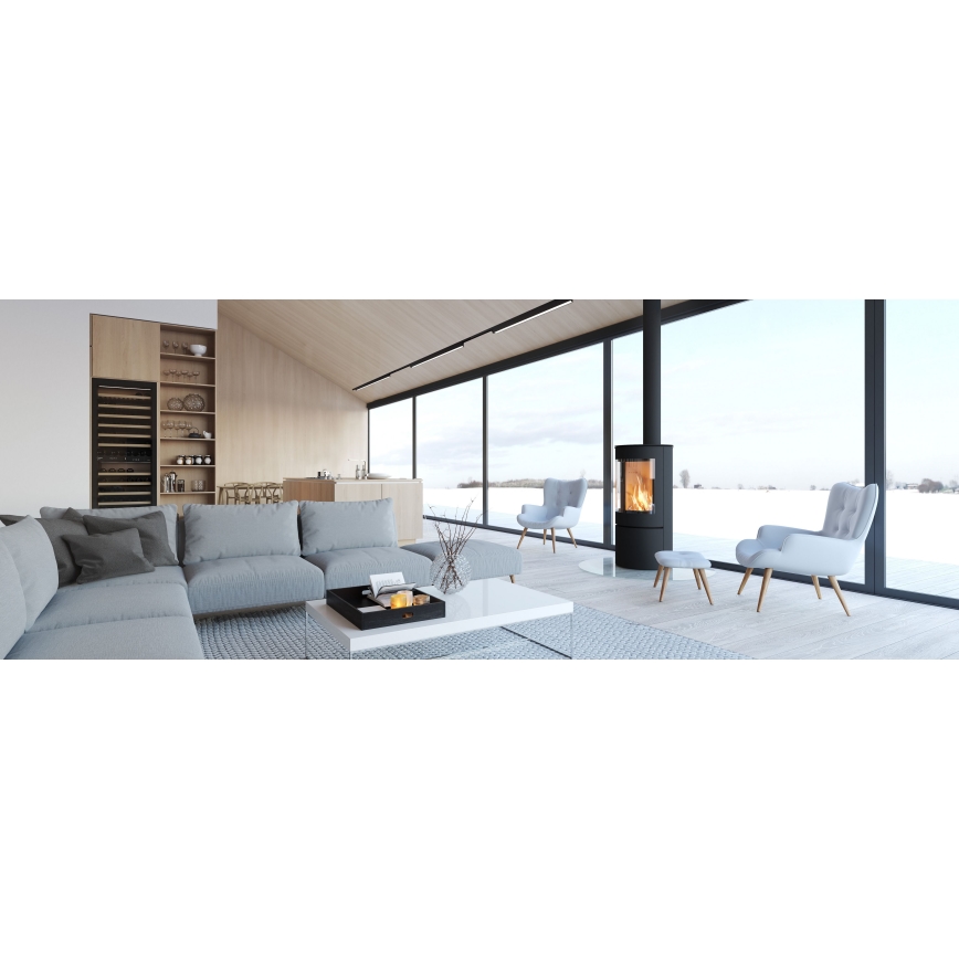 MAXLIGHT C0190D - LED prigušiva plafonska svetiljka LINEAR LED/18W/230V 57 cm crna