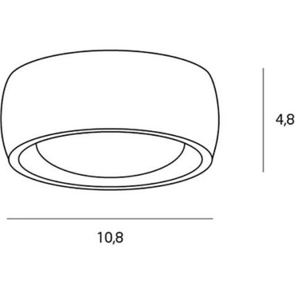 MAXLIGHT C0204 - LED plafonsko svetlo za kupatilo KODAK LED/8W/230V Ø 10,8 cm IP44 crna