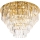 MAXLIGHT C0206 - Plafonska lampa MONACO 15x G9/40W/230V prečnik 60 cm zlatna
