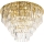 MAXLIGHT C0224 - Plafonska lampa MONACO 16x G9/40W/230V, prečnik 80 cm, zlatna