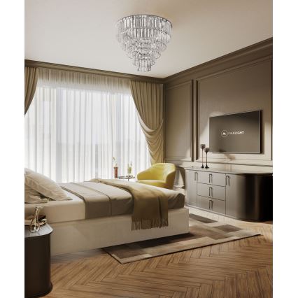 MAXLIGHT C0225 - Stropna svetiljka MONACO 16xG9/40W/230V prečnik 80 cm sjajni hrom