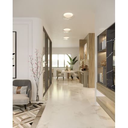 MAXLIGHT C0233 - LED plafonsko svetlo DUO LED/10W/230V Ø 34 cm belo