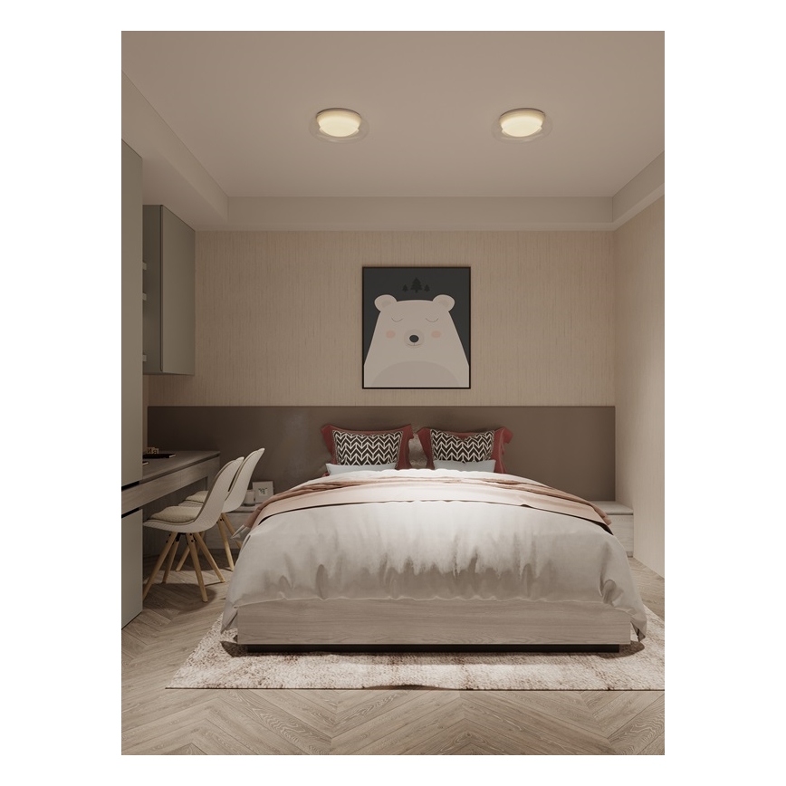 MAXLIGHT C0233 - LED plafonsko svetlo DUO LED/10W/230V Ø 34 cm belo