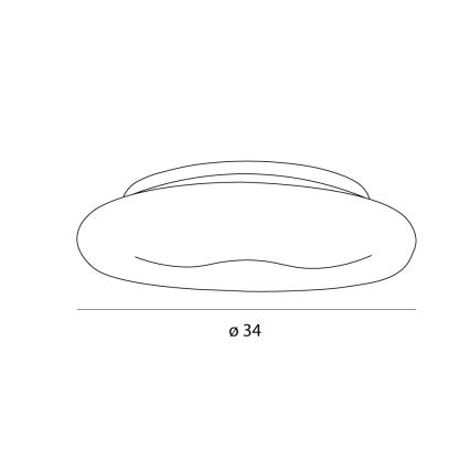 MAXLIGHT C0233 - LED plafonsko svetlo DUO LED/10W/230V Ø 34 cm belo