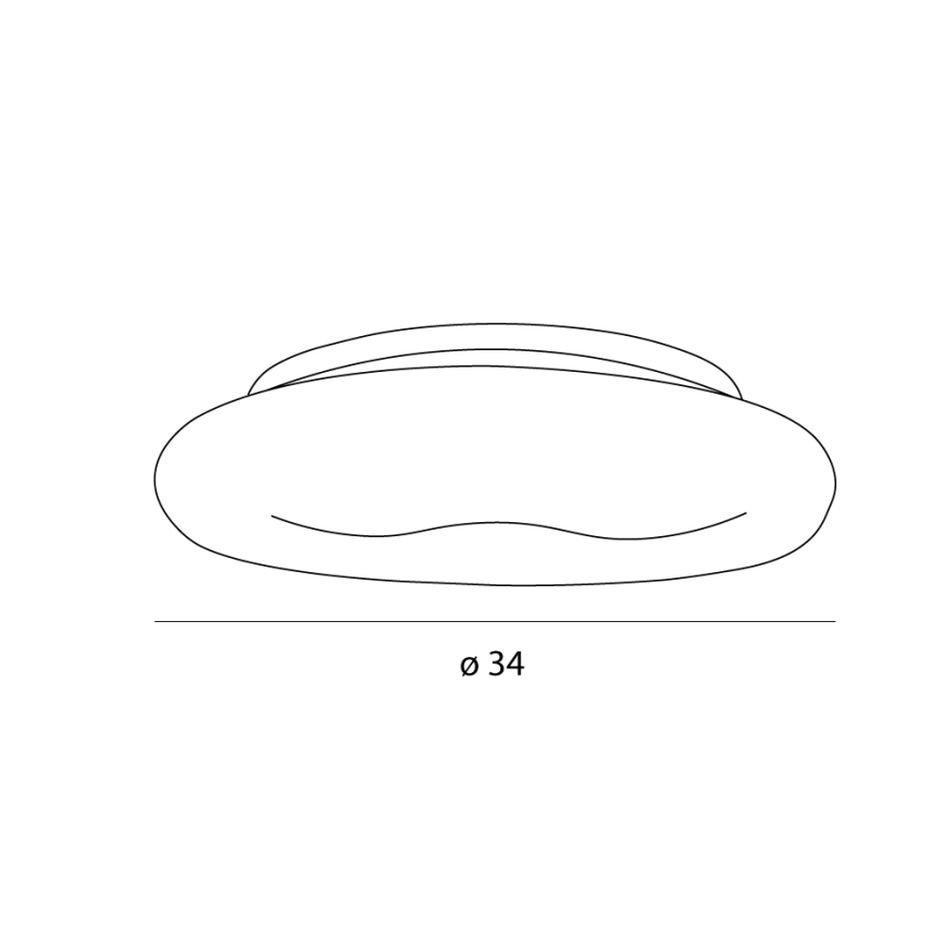 MAXLIGHT C0233 - LED plafonsko svetlo DUO LED/10W/230V Ø 34 cm belo