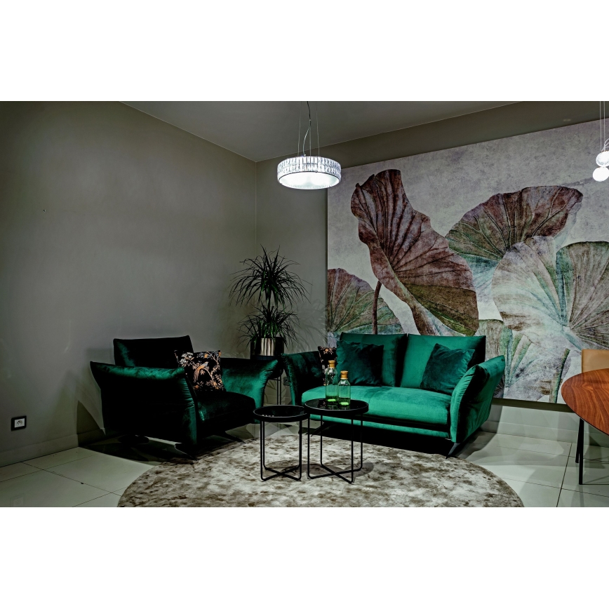 MAXLIGHT P0236 - Luster na sajli DIAMANTE 5xG9/42W/230V prečnik 38 cm polirani hrom