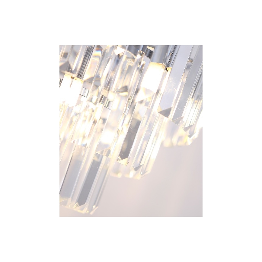 MAXLIGHT P0259 - Luster na sajli MONACO 9xG9/40W/230V, prečnik 42 cm, sjajni hrom