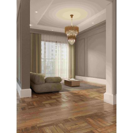 MAXLIGHT P0283 - Luster na lancu VOGUE 16xE14/40W/230V prečnik 60 cm zlatna