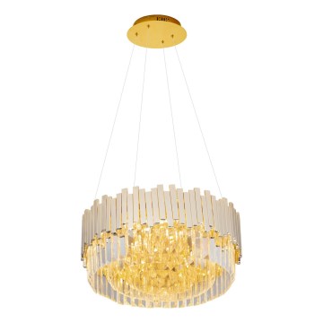 MAXLIGHT P0368 - Luster na sajli TREND 8xE14/40W/230V, prečnik 45 cm, zlatna