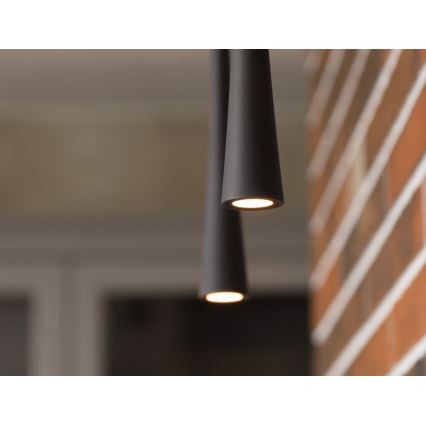 MAXLIGHT P0372 - LED luster na sajli COFFEE LED/7W/230V prečnik 3 cm crna