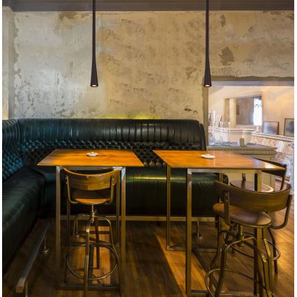 MAXLIGHT P0373 - LED luster na sajli COFFEE LED/7W/230V prečnik 3 cm crna