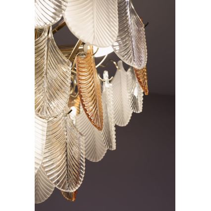MAXLIGHT P0417 - Luster na lancu ARWENA 7xE14/40W/230V prečnik 50 cm zlatna