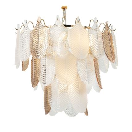 MAXLIGHT P0417 - Luster na lancu ARWENA 7xE14/40W/230V prečnik 50 cm zlatna