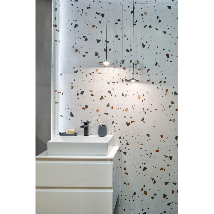 MAXLIGHT P0456 - LED luster na sajli HANA LED/6W/230V Ø 17,5 cm crna