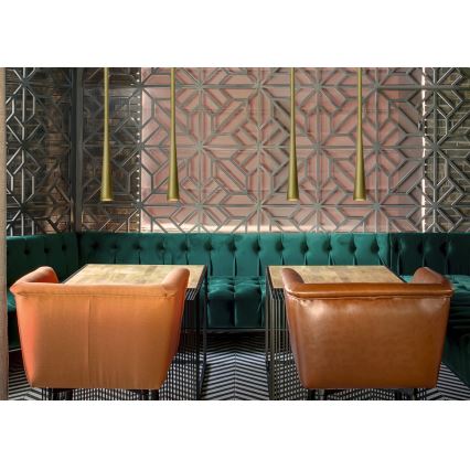 MAXLIGHT P0485 - LED luster na sajli COFFEE LED/7W/230V prečnik 3 cm zlatna