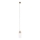 MAXLIGHT P0531 - LED luster na lanku SIGNATURE LED/8W/230V prečnik 15 cm mesing/proziran