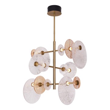 MAXLIGHT P0541 - LED luster na stalku ALLURE 14xLED/5W/230V prečnik 60 cm zlatna