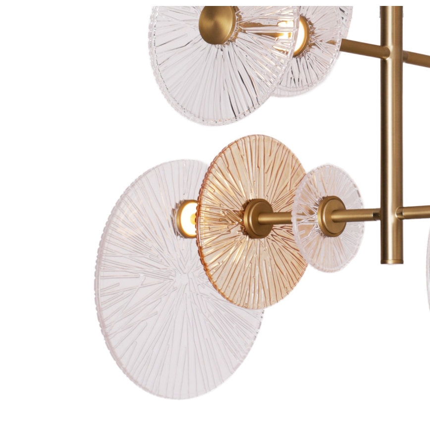 MAXLIGHT P0541 - LED luster na stalku ALLURE 14xLED/5W/230V prečnik 60 cm zlatna