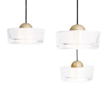 MAXLIGHT P0543 - LED luster na sajli LIPARI LED/22W/230V, Ø 35 cm, proziran