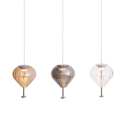 MAXLIGHT P0575 - LED luster na sajli PALLONCINI 2xLED/3W/230V prečnik 12 cm bež