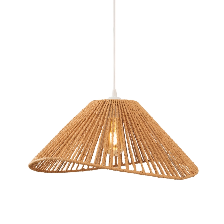 MAXLIGHT P0577 - Luster na sajli AMALFI, 1xE27/15W/230V, prečnik 45 cm, bež