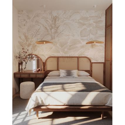 MAXLIGHT P0581 - Viseći luster na sajli NAP 1xE27/15W/230V, prečnik 60 cm, bež